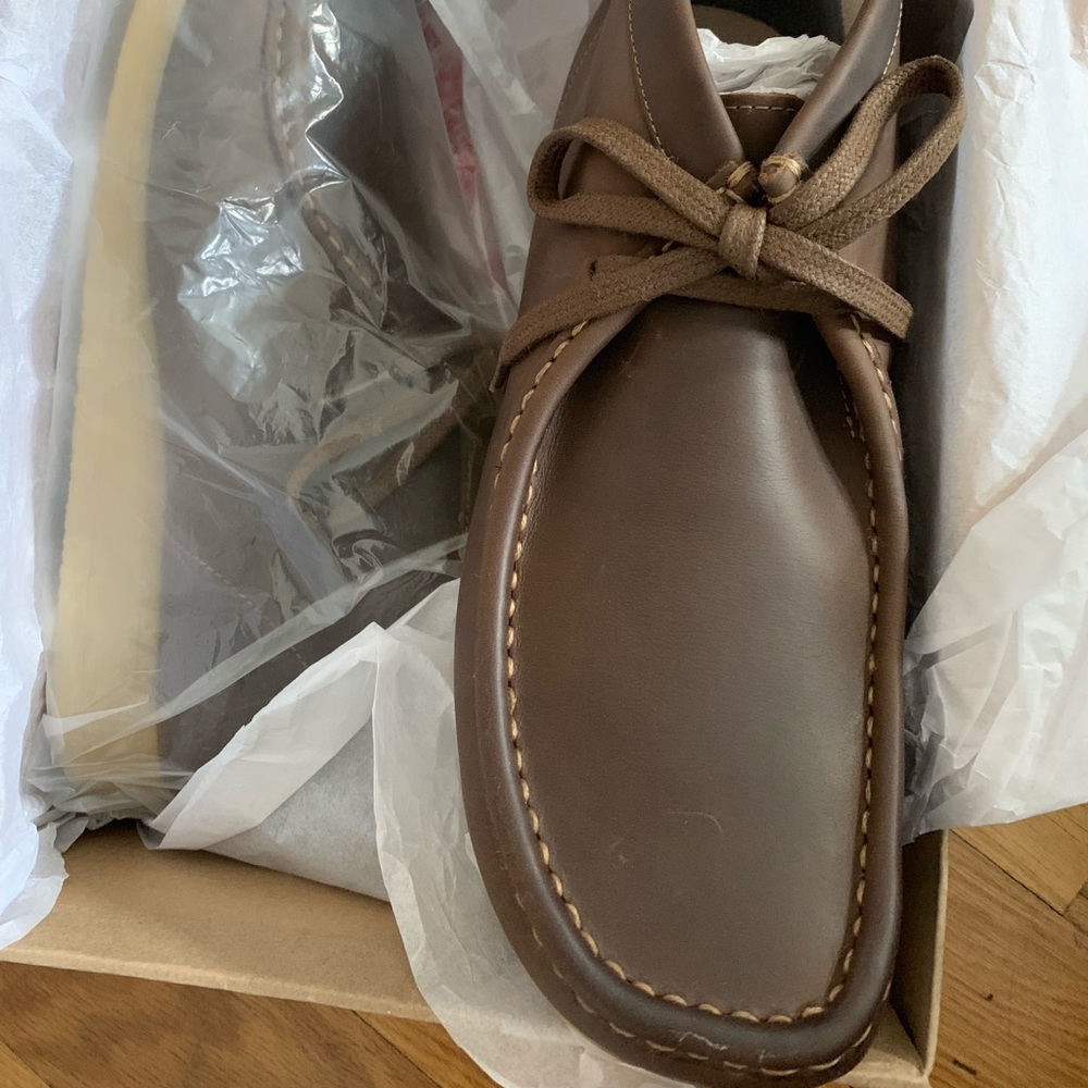 Men’s Clark’s Wallabees Beeswax Leather Sz 11.5